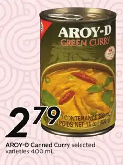 Sobeys AROY-D Canned Curry offer