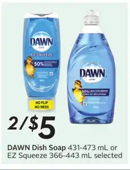 Sobeys DAWN Dish Soap offer