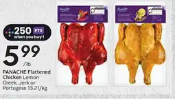 Sobeys PANACHE Flattened Chicken offer