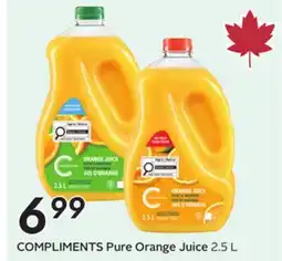 Sobeys COMPLIMENTS Pure Orange Juice offer