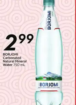 Sobeys BORJOMI Carbonated Natural Mineral Water offer