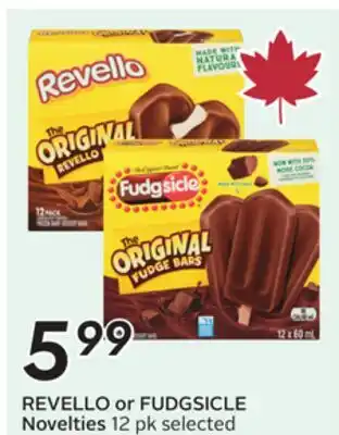 Sobeys REVELLO or FUDGSICLE Novelties offer