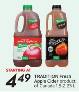 Sobeys TRADITION Fresh Apple Cider offer