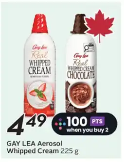 Sobeys GAY LEA Aerosol Whipped Cream offer