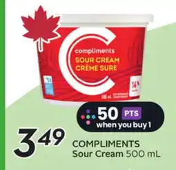 Sobeys COMPLIMENTS Sour Cream offer