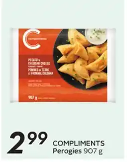 Sobeys COMPLIMENTS Perogies offer