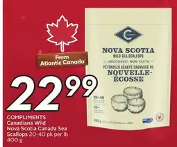 Sobeys Canadiana Wild Nova Scotia Canada Sea Scallops offer