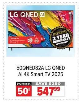 2001 Audio Video 50QNED82A LG 50 QNED AI 4K Smart TV 2025 offer