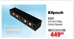 2001 Audio Video R30C 3.5 Inch Klipsch 2-Way Centre Speaker offer