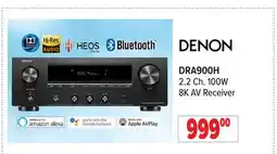 2001 Audio Video DRA900H DENON 2.2 100W 8K AV Receiver offer