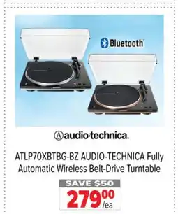 2001 Audio Video ATLP70XBTBG-BZ AUDIO-TECHNICA Fully Automatic Wireless Belt-Drive Turntable offer