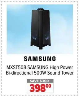 2001 Audio Video MXST50B SAMSUNG High Power Bi-directional 500W Sound Tower offer