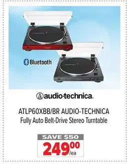 2001 Audio Video ATLP60XBB/BR AUDIO-TECHNICA Fully Auto Belt-Drive Stereo Turntable offer