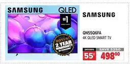 2001 Audio Video QN55Q6FA 55 SAMSUNG 4K QLED SMART TV offer