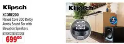 2001 Audio Video XCORE200 Klipsch Flexus Core 200 Dolby Atmos Sound Bar with Elevation Speakers offer