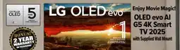 2001 Audio Video OLED55G5 55 LG OLED EVO AI G5 4K Smart TV 2025 offer
