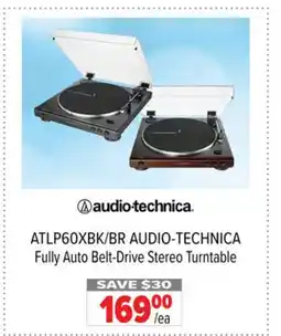 2001 Audio Video ATLP60XBK/BR AUDIO-TECHNICA Fully Auto Belt-Drive Stereo Turntable offer