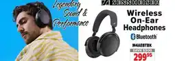 2001 Audio Video M4AEBTBK SENNHEISER Wireless On-Ear Headphones offer