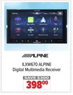 2001 Audio Video ILXW670 ALPINE Digital Multimedia Receiver offer
