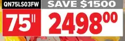2001 Audio Video QN75LS03FW Samsung 75 Neo QLED 4K TV offer