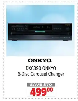 2001 Audio Video DXC390 ONKYO 6-Disc Carousel Changer offer