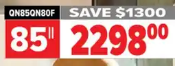 2001 Audio Video QN85QN80F SAMSUNG 85 NEO QLED 4K QN80F VISION AI SMART TV offer