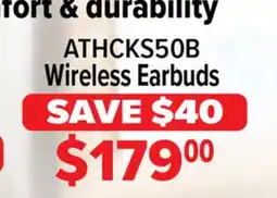 2001 Audio Video ATHCKS50B audio-technica Wireless Earbuds offer
