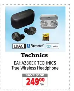 2001 Audio Video EAHAZ80EK TECHNICS True Wireless Headphone offer