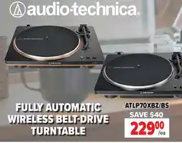 2001 Audio Video ATLP70XBZ/BS AUDIO-TECHNICA WIRELESS BELT-DRIVE TURNTABLE offer