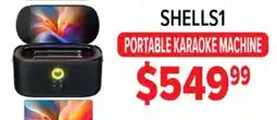 2001 Audio Video SHELLS1 PORTABLE KARAOKE MACHINE offer