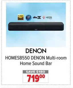 2001 Audio Video HOMESB550 DENON Multi-room Home Sound Bar offer