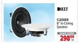 2001 Audio Video Ci200ER KEF 8 In-Ceiling Speaker offer