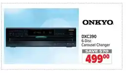 2001 Audio Video DXC390 ONKYO 6-Disc Carousel Changer SAVE $70 offer