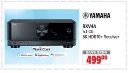 2001 Audio Video RXV4A YAMAHA 5.1-Ch. 8K HDR10 + Receiver offer