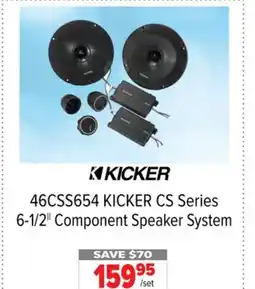 2001 Audio Video 46CSS654 KICKER CS Series 6-1/2 Component Speaker System offer