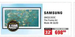 2001 Audio Video QN32LS03C SAMSUNG 32 The Frame Art Mode 4K QLED offer