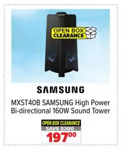 2001 Audio Video MXST40B SAMSUNG High Power Bi-directional 160W Sound Tower offer