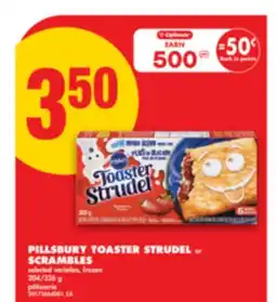 No Frills PILLSBURY TOASTER STRUDEL or SCRAMBLES offer