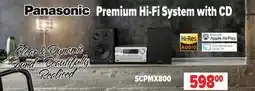 2001 Audio Video SCPMX800 PANASONIC Premium Hi-Fi System with CD offer