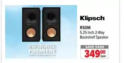 2001 Audio Video R50M Klipsch 5.25 Inch 2-Way Bookshelf Speaker/pair offer