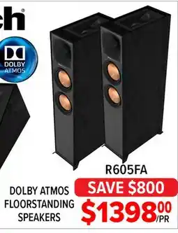 2001 Audio Video R605FA DOLBY ATMOS FLOOR STANDING SPEAKERS offer