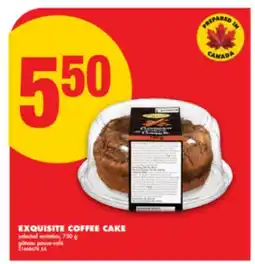 No Frills EXQUISITE COFFEE CAKE, 750 g offer