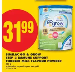 No Frills SIMILAC GO & GROW STEP 3 IMMUNE SUPPORT TODDLER MILK FLAVOUR POWDER 850 g offer