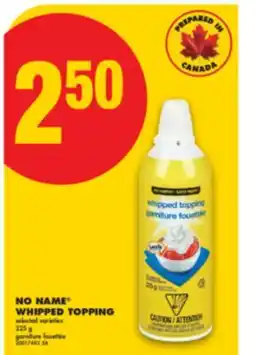 No Frills NO NAME WHIPPED TOPPING, 225 g offer