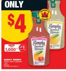 No Frills SIMPLY DRINKS, 1.54 L offer