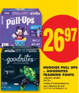 No Frills HUGGIES PULL UPS OR GOODNITES TRAINING PANTS, 24 - 74'S offer