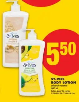 No Frills ST-IVES BODY LOTION, 600 mL offer