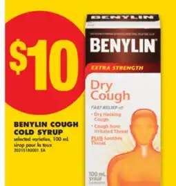No Frills BENYLIN COUGH COLD SYRUP, 100 mL offer