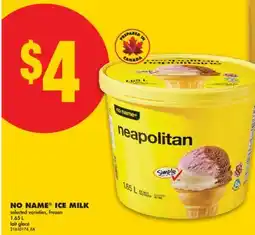 No Frills NO NAME ICE MILK, 1.65 L offer