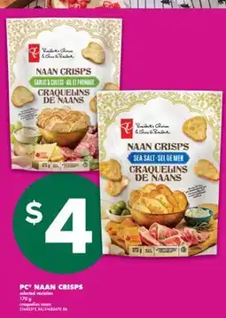 No Frills PC NAAN CRISPS, 170 g offer